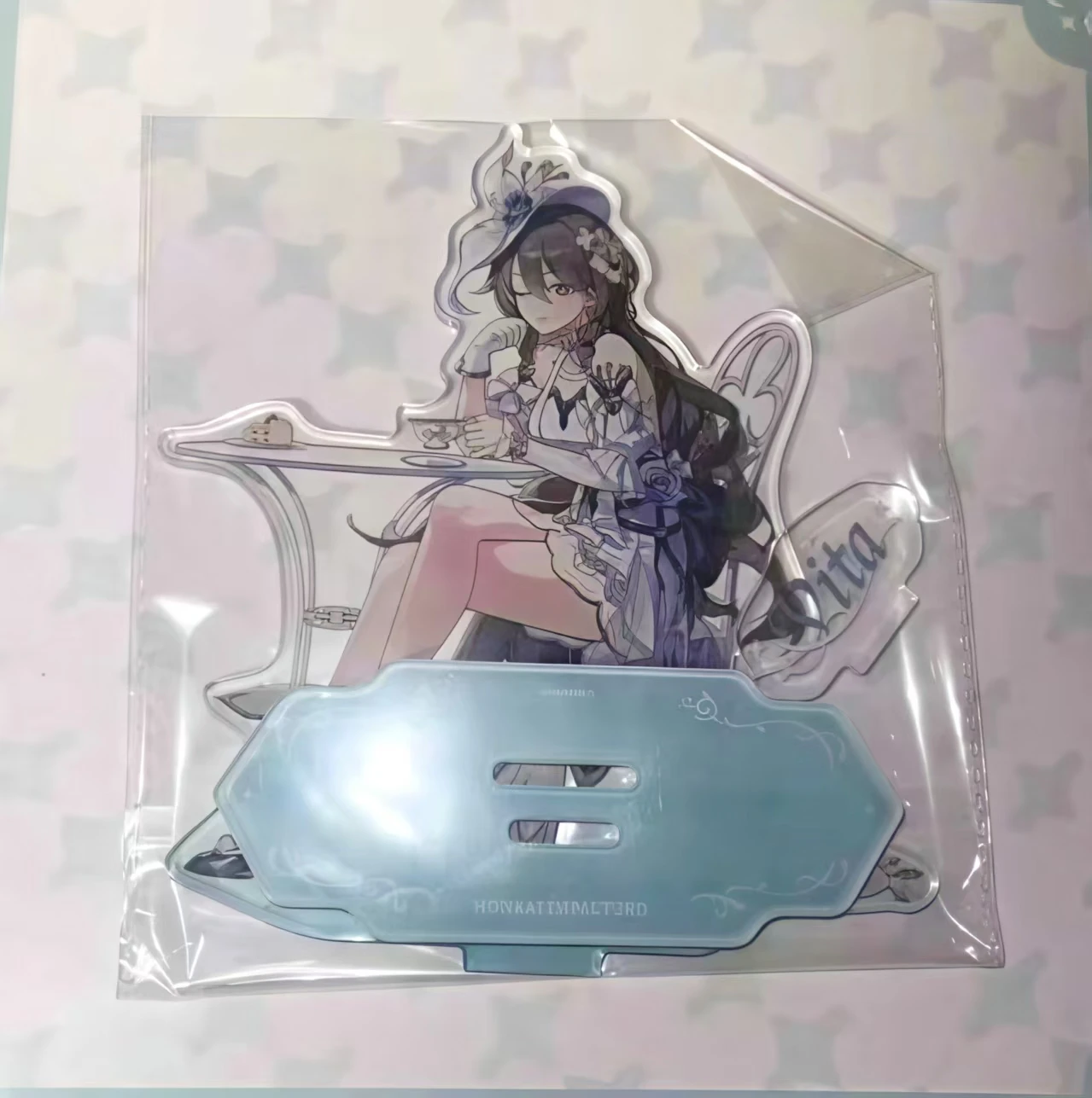 هونكاي إمباكت 3 فيتا إليسيا دانهنغ 7 مارس كوسبلاي أنيمي الشكل أكريليك علامة واقفة ملحقات سطح المكتب هدية الكريسماس #5