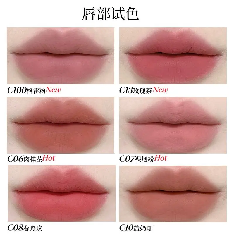 Joocyee Rossetto liquido Colore facile a lunga durata Fard opaco Viso Trucco schiarente naturale Balsamo multiuso Maquiagem