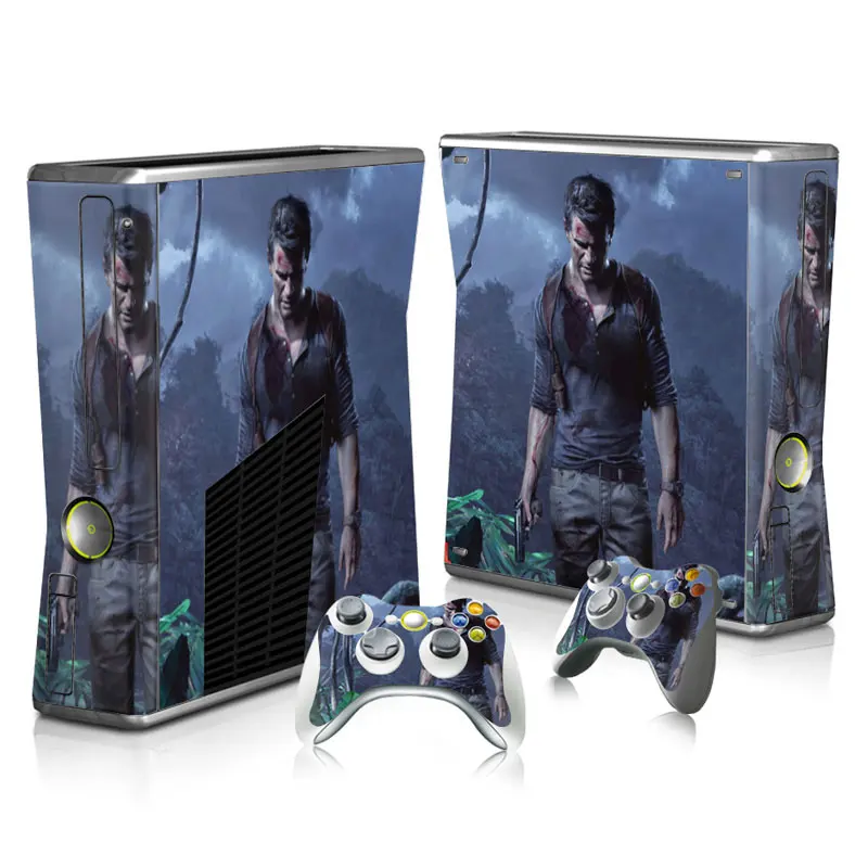 LAST OF US GAME Skin Stickers For Xbox 360 Slim Console and 2 Controller Protective Customized with pictures