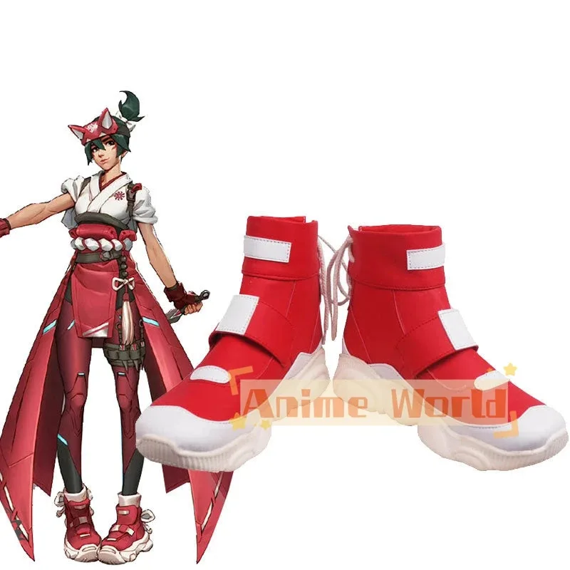 chaussures-de-cosplay-rouges-de-jeu-kiriko-bottes-de-carnaval-d'halloween-sur-mesure