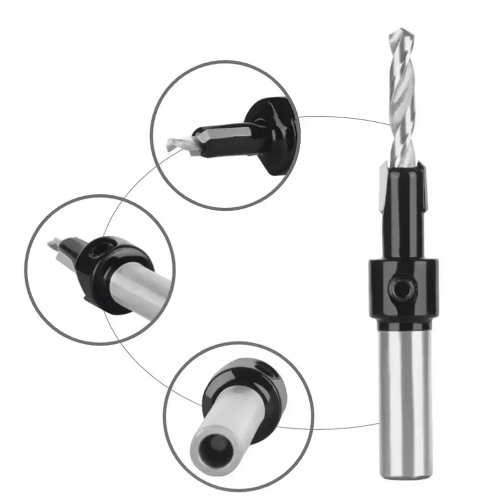 Hout Metaal Gatensnijder Gatopener Houtfrees Boren Gereedschap Ronde Schacht Verzinkboor Boor Boor Houtbewerking