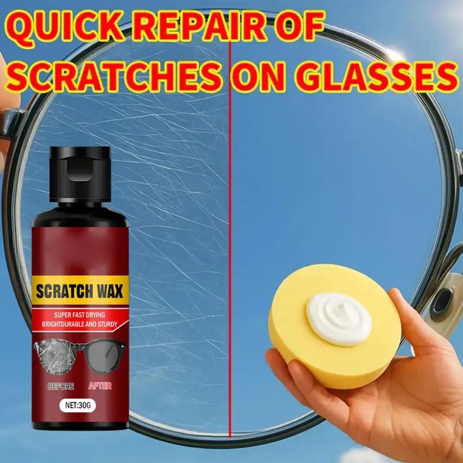 عدسة مزيل الخدوش نظارات الزجاج الأمامي خدش إصلاح السائل لطيف النظارات تنظيف السائل لنافذة النظارات الشمسية الزجاج الأمامي