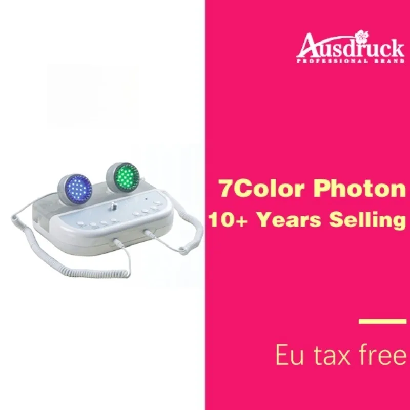 7-kleuren LED Photon Facial Machine Microstroom ION Cleaner Huidverjongingsapparaat voor acne-rimpelreductie CE-gecertificeerd
