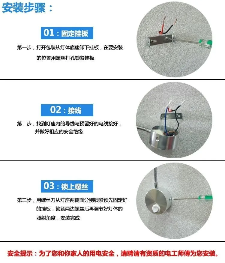 Remplacement des accessoires d'éclairage mural