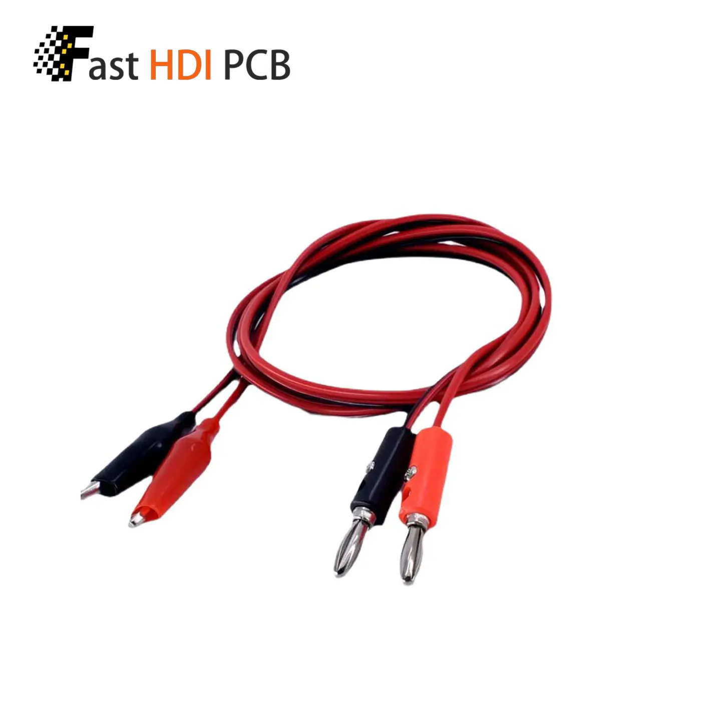 

Banana Plug to Alligator Clip Test Lead Cable 1 Meter Red Black Pair for Multimeter Oscilloscope Power Supply – Crocodile Clip