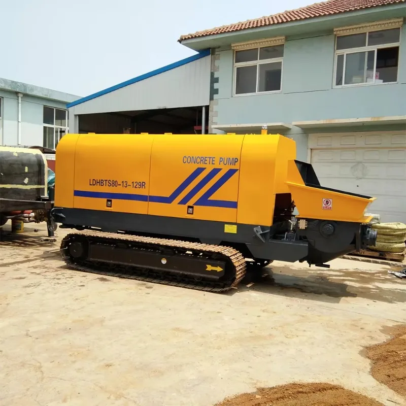 Diesel Engine Trailer Concrete Pump 90m3/h Crawler Concrete Pump for Self Accessories Trailer Concrete Pump Machine