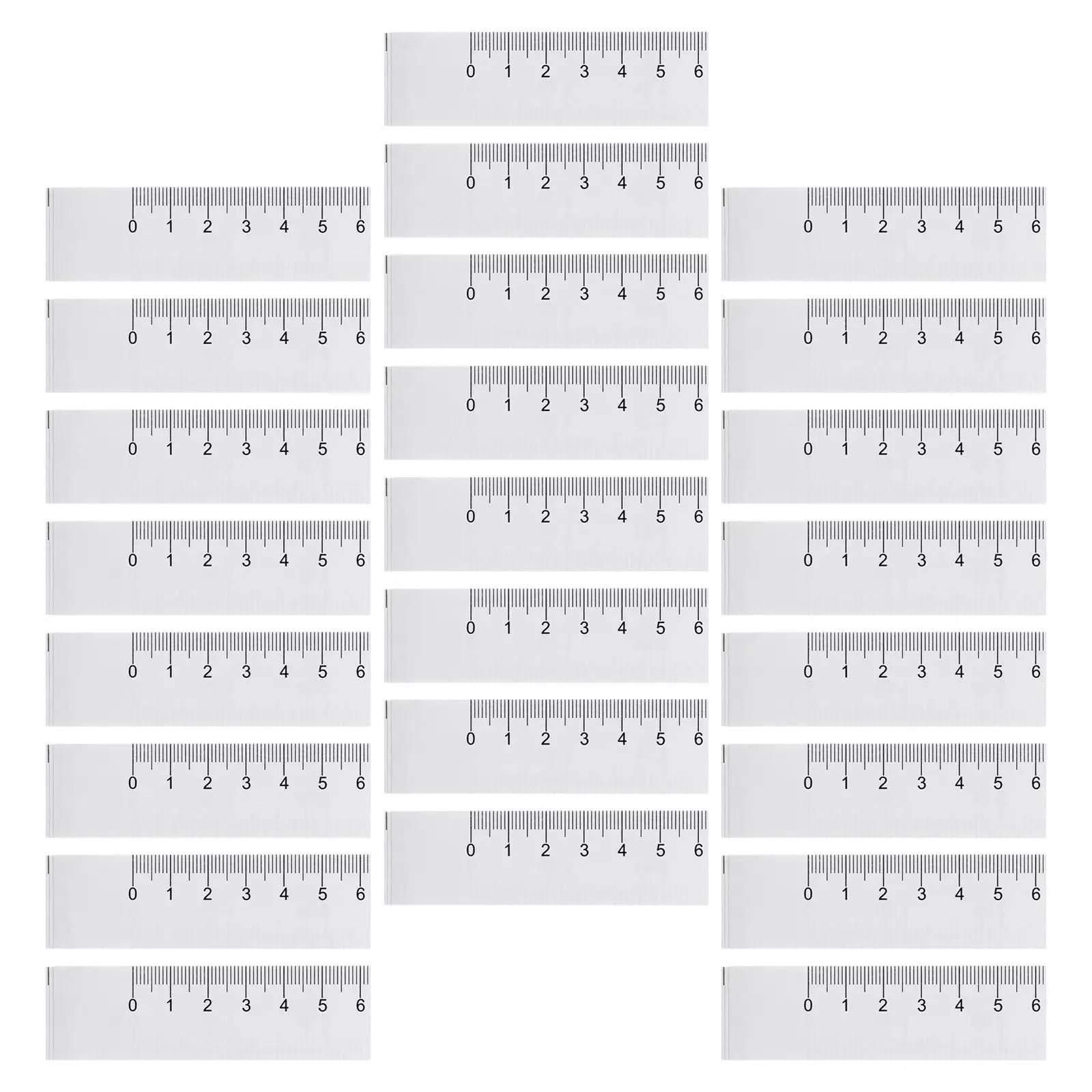 

Набор из 150 двусторонних бумажных измерительных лент длиной 1 м: гибкие рулетки для измерения тела, шитья, измерения головы младенца, для использования в классе и для измерения ран