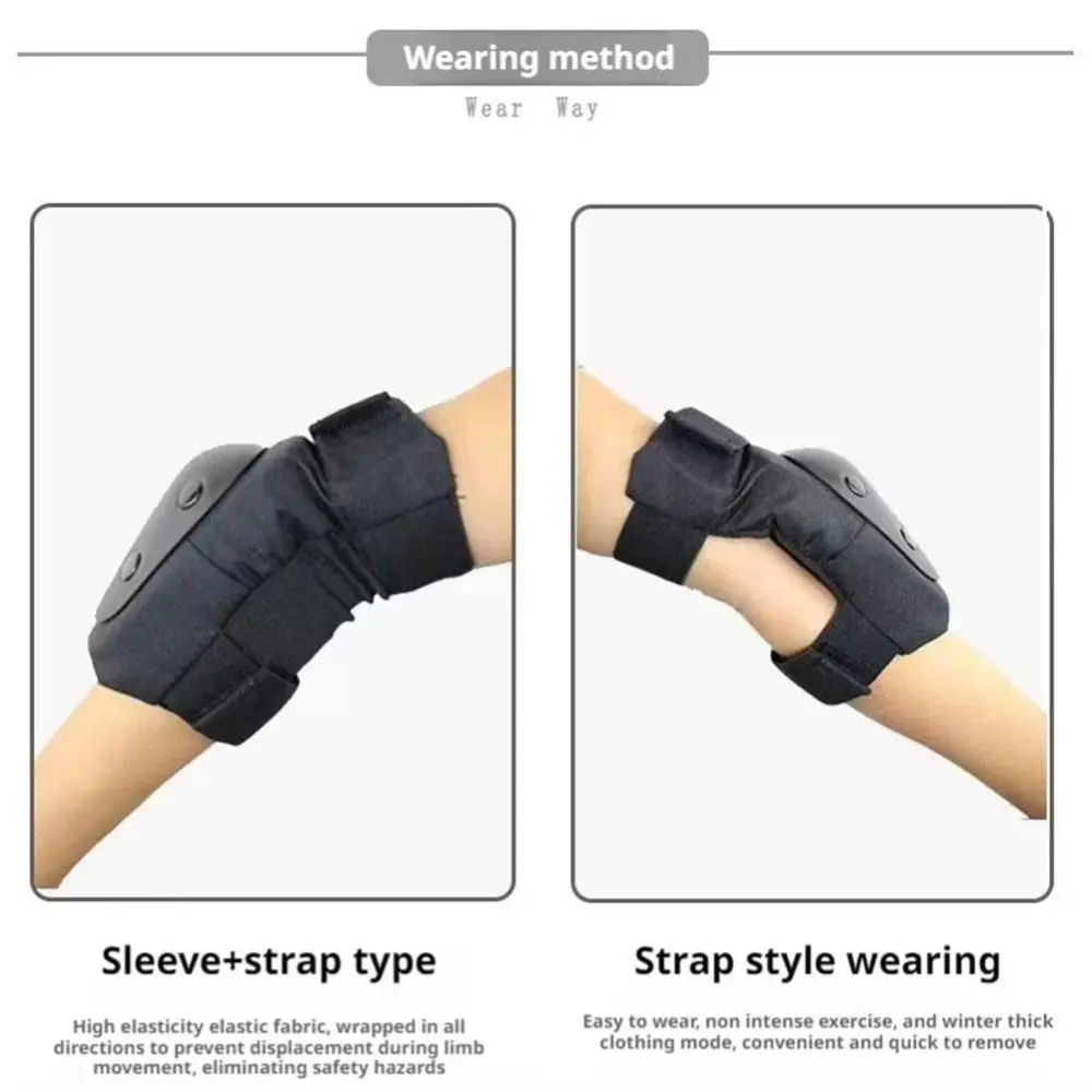 1 set Sponge Sports Knee Pads Turtle Shell Anti Collision Volleyball Thickening Knee Pads Breathable Soft Elastic Knee Pads