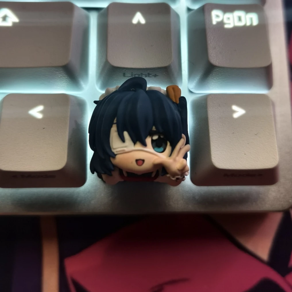 Lobo Keycap Rikka Takanashi Anime Single 3d Resin Kawaii Pretty Girl Mechanical Keyboard Decoration Esc Keycap Replacement Gifts view 5