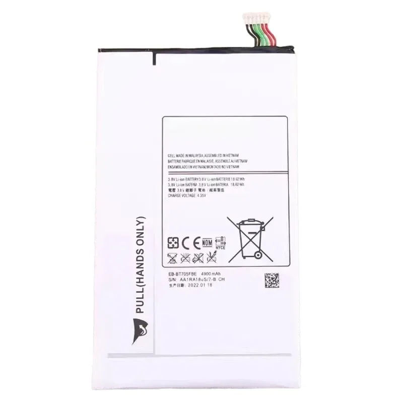Upgrade 4900mAh EB-BT705FBE 3.8V Battery for Samsung Galaxy Tab S 8.4 Wi-Fi LTE / 4G SM-T700 T700N T705 T705C T707 T707D T707V