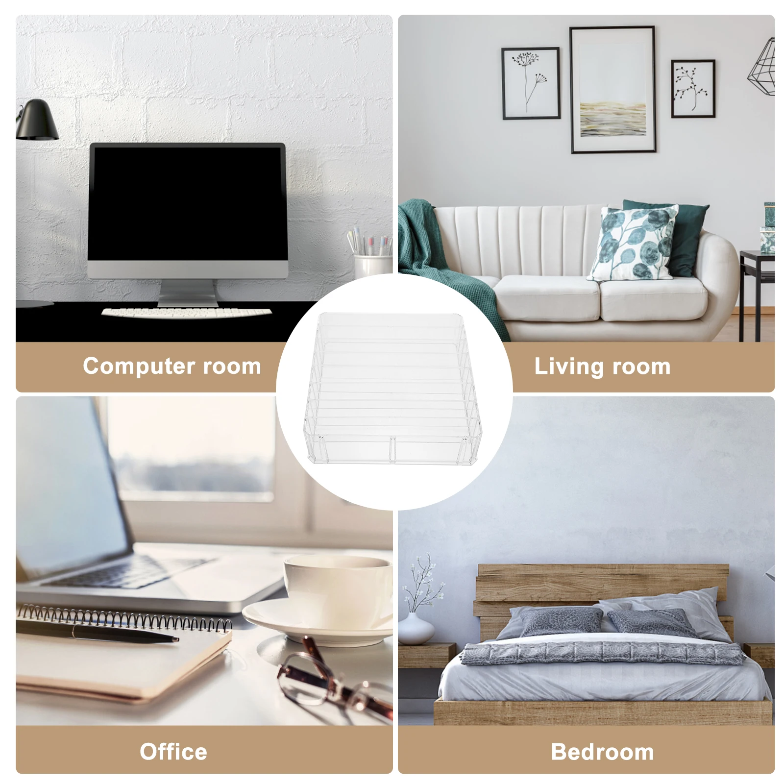 Cash Drawer Tray Multi-Grid Storage Box For Money Organizer Portable Currency Till Coin Holder Desktop File Organizer