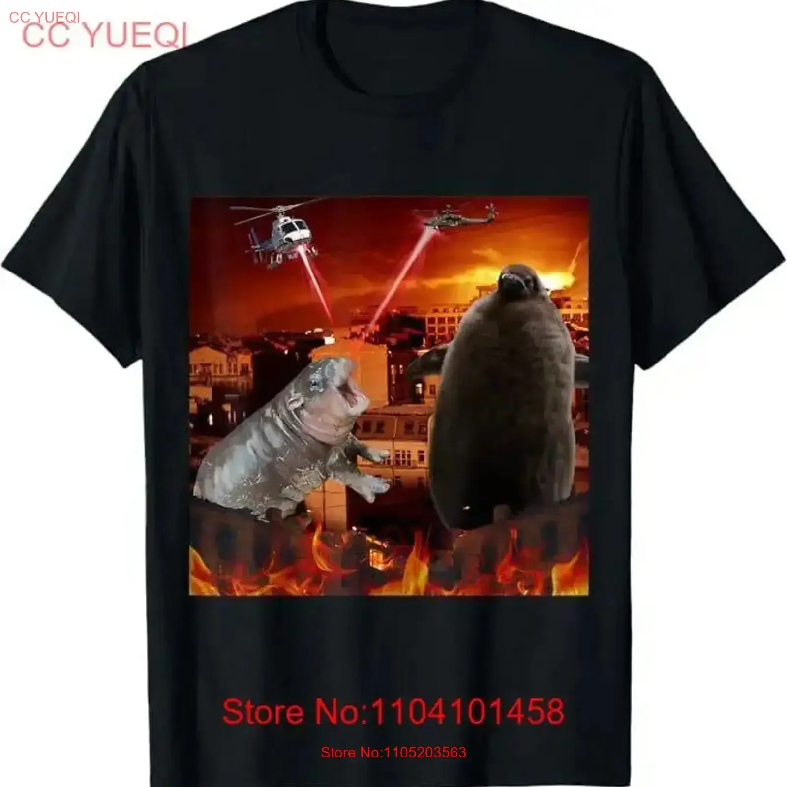 تي شيرت Moo Deng and Pesto Battle تي شيرت عتيق مغسول قليلاً للارتداء اليومي ملابس الشارع للجنسين أزياء قابلة للتنفس #1