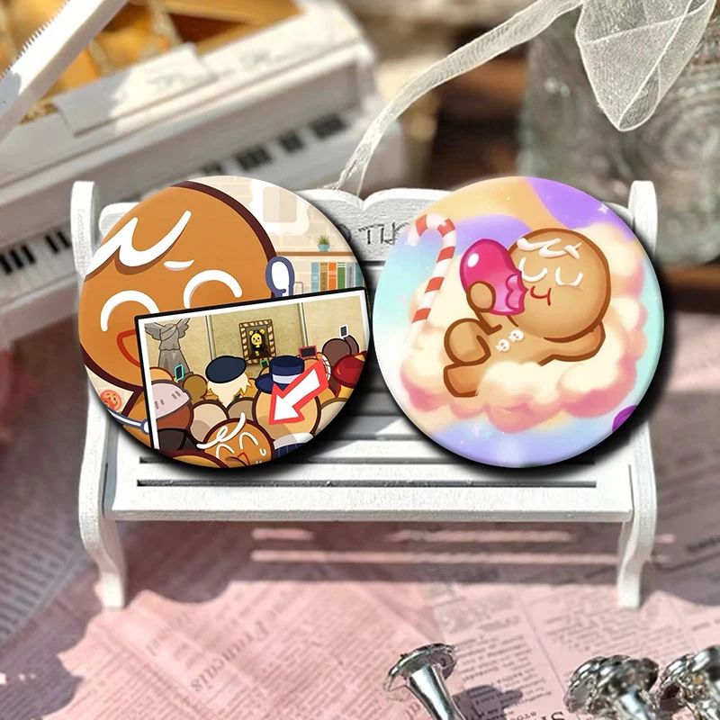 Cartoon Character B-Brave Cookie Soft Button Pin Badge Anime Acheron Brooch Creative Badge for Backpack Clothes Decoration Gift