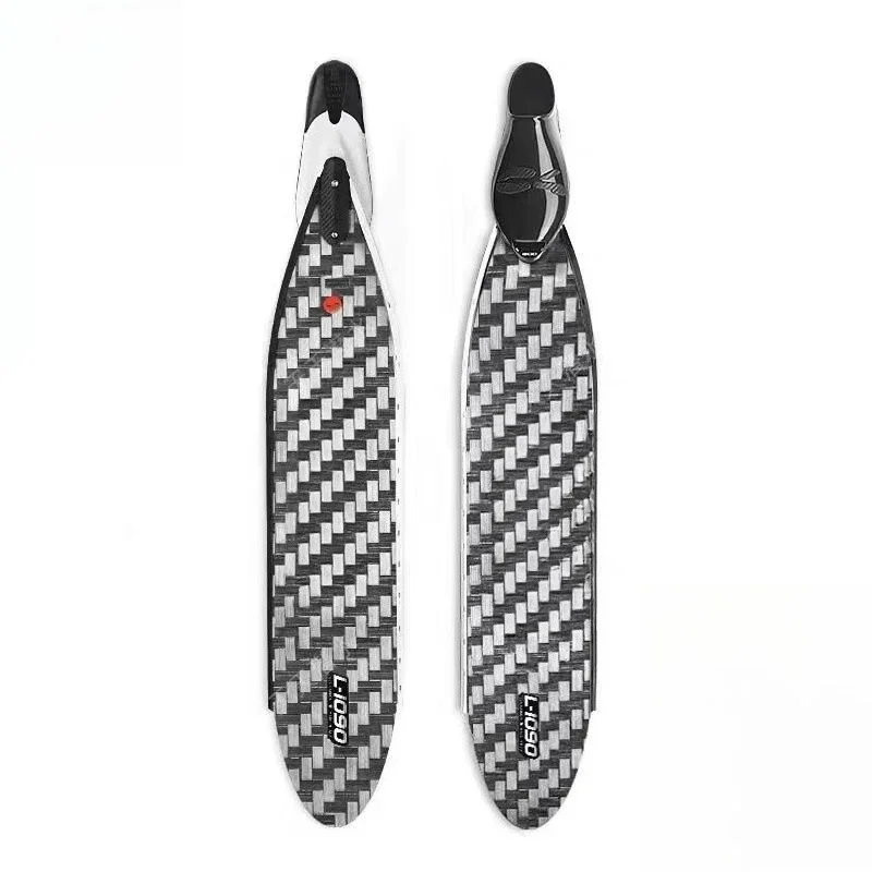 

Metal brushed carbon fiber diving frog shoes, free-diving flippers