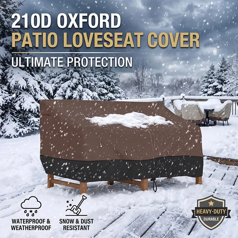 210D Oxford Cloth Multi Person Sofa Chair Cover Outdoor Garden Courtyard Sunscreen Waterproof Windproof Furniture Dust Cover