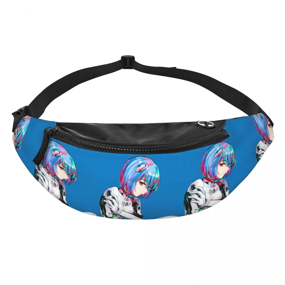Maßgefertigte Lässige E-Evangeliones Anime Hüfttasche für Reisen und Wandern, Unisex Comic Crossbody Gürteltasche, Handy- und Geldbeutel