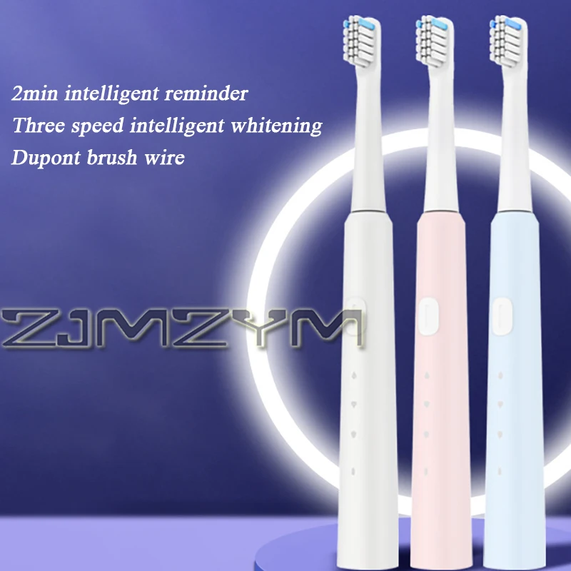 Type-C Rechargeable Electric Toothbrush 3 Gears Long Range Soft Wool Waterproof Electric Toothbrush for Adults