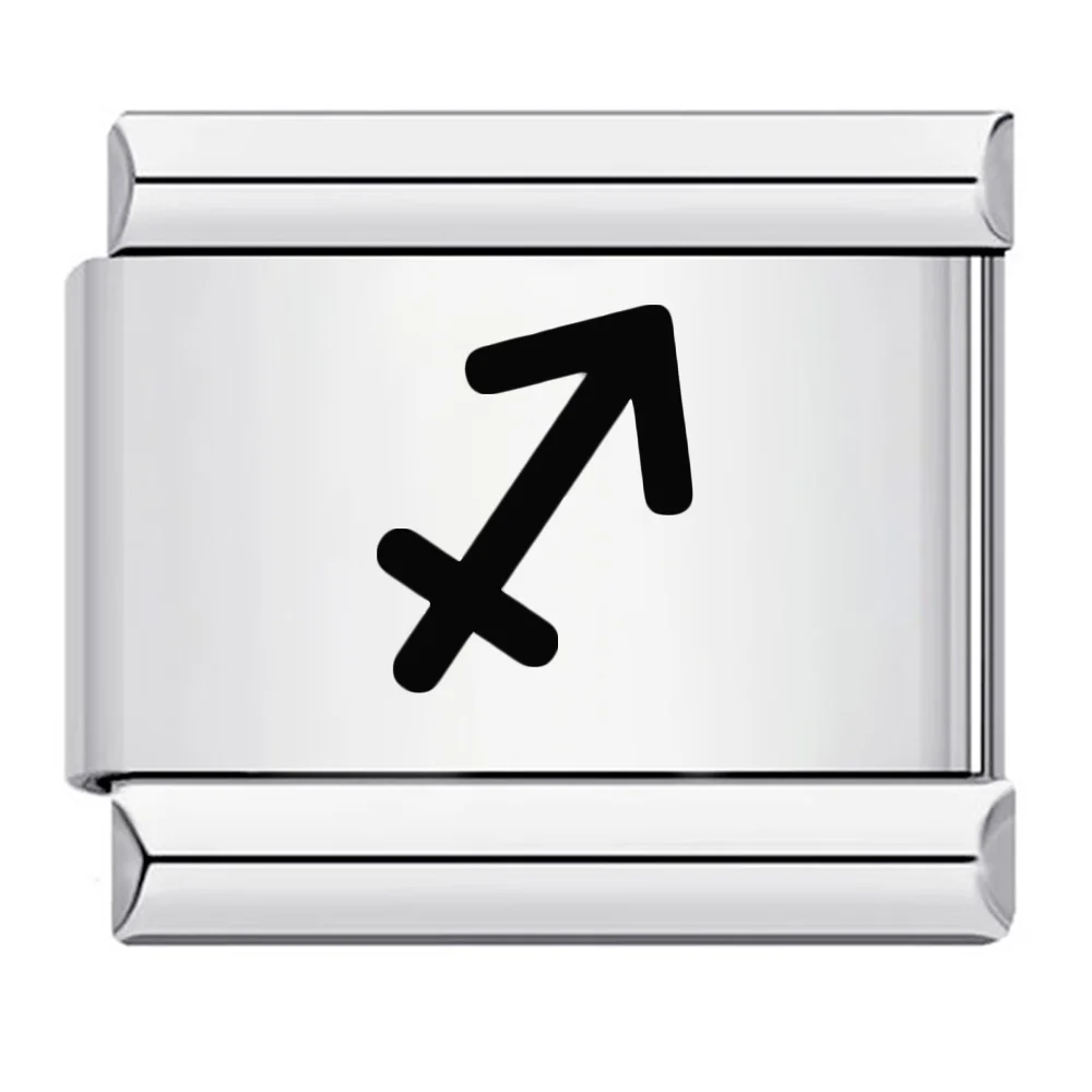 1 Stück elastische Charms, italienischer Link, passend für 9 mm Edelstahl, klassische 12 Konstellationen, Laser-Armreifen, DIY-Schmuckzubehör – Detail 9