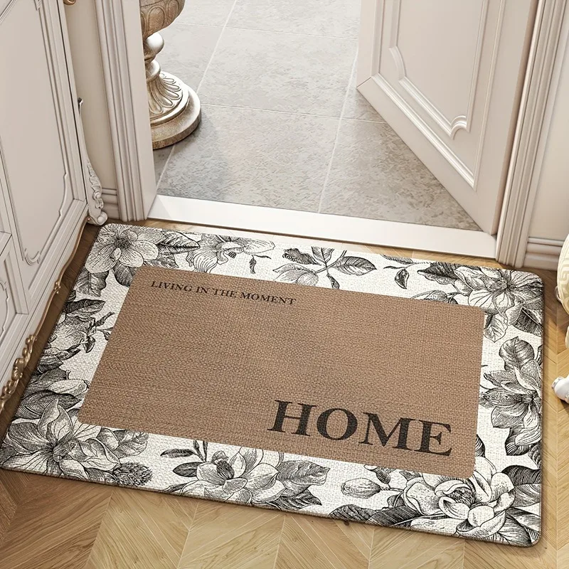 Hello Retro Print Doormat Non-slip Easy Clean Rug Indoor Entrance Floor Decorative Washable Area Carpet Door Mat Home Decoration