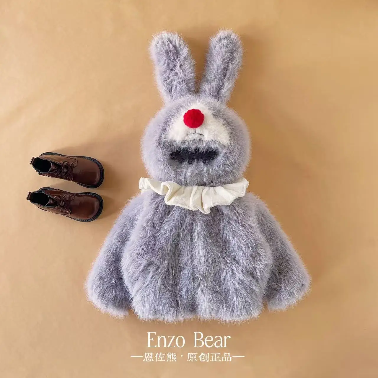 

Семейная элитная куртка, детская одежда, плотный мех кролика для родителей и детей, весеннее дизайнерское зимнее пальто с цветочным принтом для мальчиков и девочек