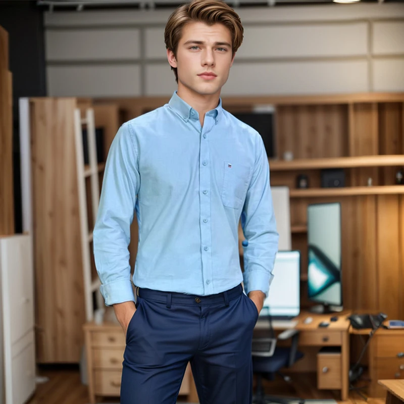 100% Cotton Corduroy Shirts Men's Long Sleeve Casual Regular Fit Home Flanne Shirt Man Comfortable Pocket clothes 7XL 6XL 5XL