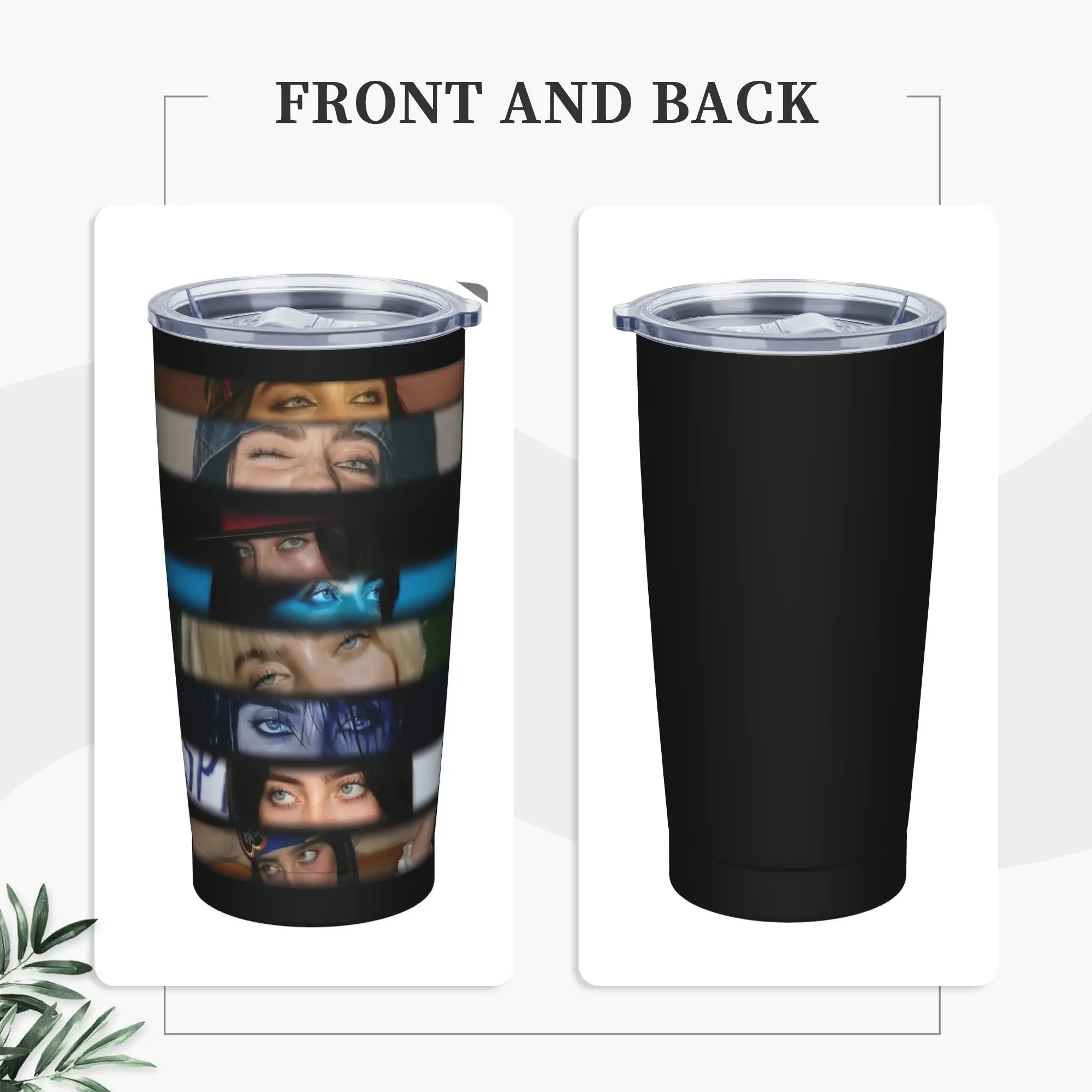 Singer Billies Tumbler Vacuum Insulated Coffee Cups with Lid Straw Office Home Mug Spill Proof
