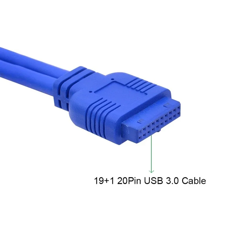 2 Port USB 3.0 Front Panel 20 Pin USB3.0 Hub Expansion Bay Adapter Plastic Bracket for PC Desktop 3.5 Inch Floppy Bay