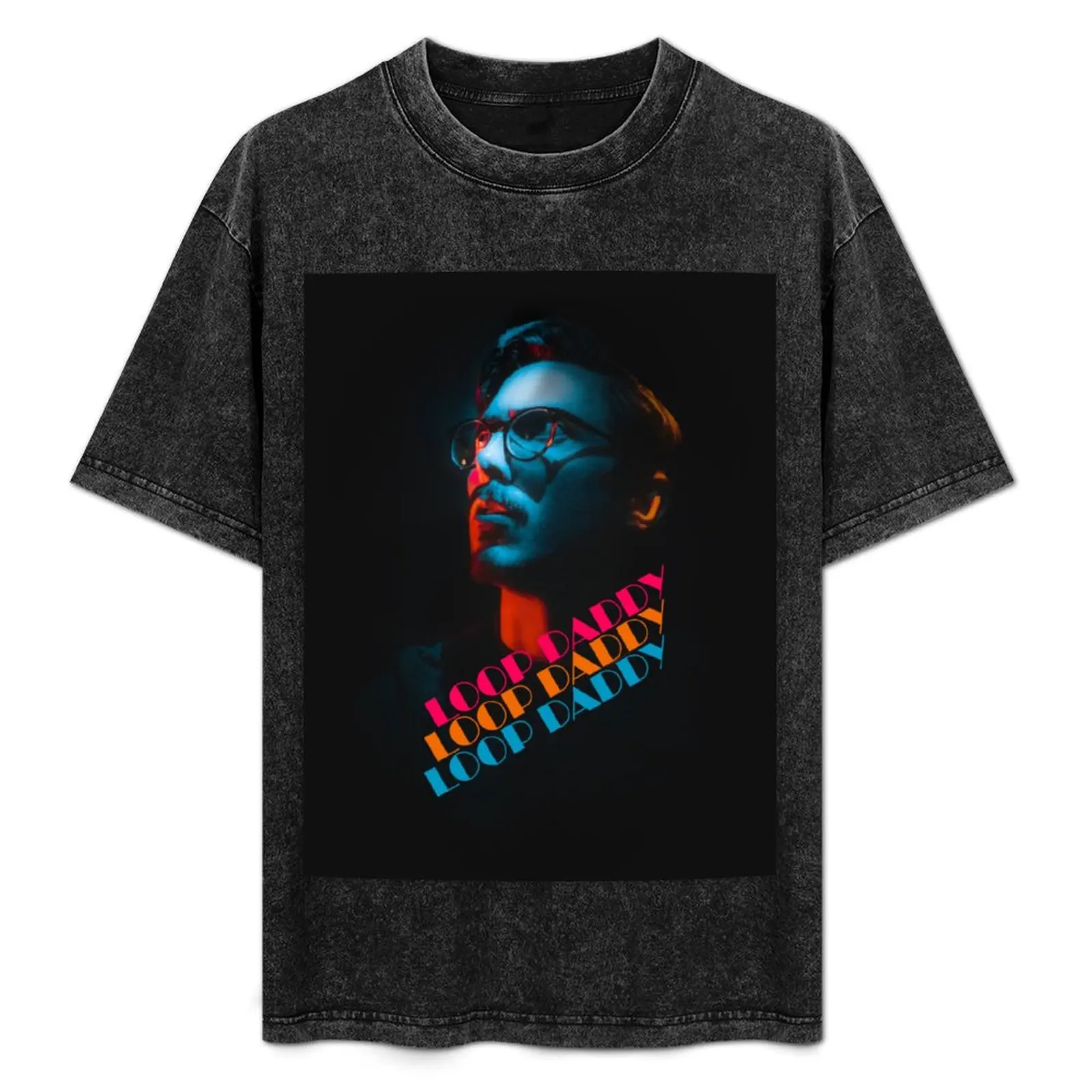 Loop Daddy T-Shirt Vintage Print Crew Neck Tee