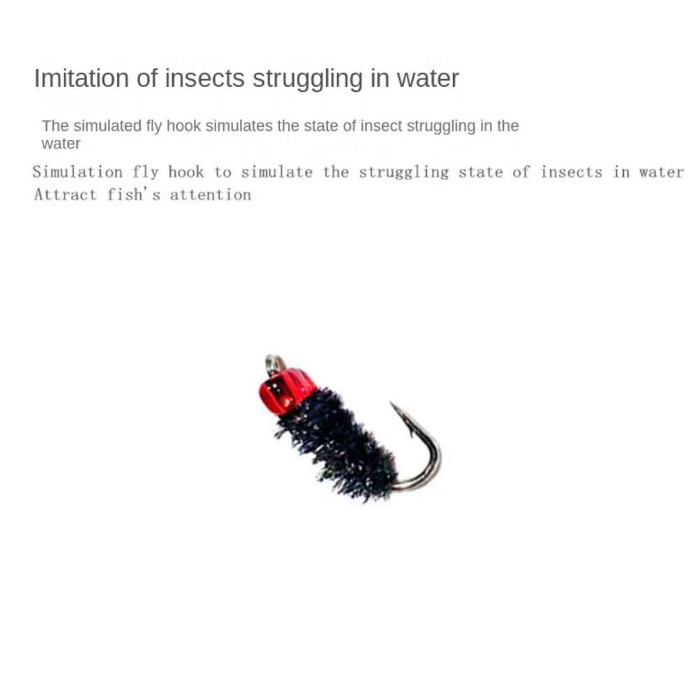 10PCS Flies Tackle Bionic Fly Fishing Bait Spinner Swim Baits Fly Fishing Lures Kit Trout Jigs Fly Fishing Hook