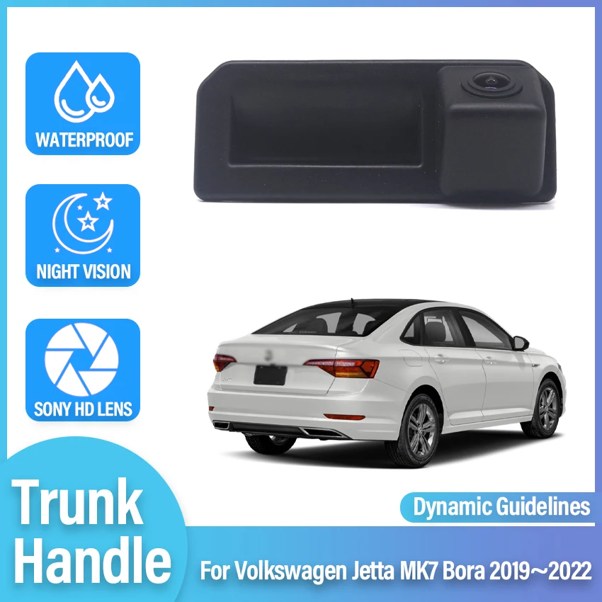 Car Trunk Handle Camera For Volkswagen For VW Jetta MK7 Bora 2019 2020 2021 2022 HD Waterproof Rear View Parking backup Camera