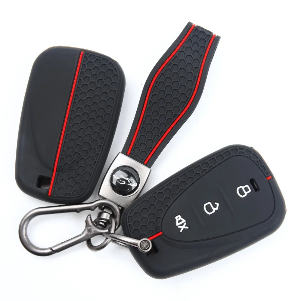 Soft Silicone Key Fob Case For SYM Husky 150 Tuscany Jet X 125 Jet X 150 X125 For GPX Drone 150X with carabiner lanyard