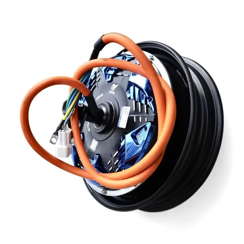 DC 72V 2500W 10-inch 45H Motor with Dual Hall Effect and Electroplating Coating