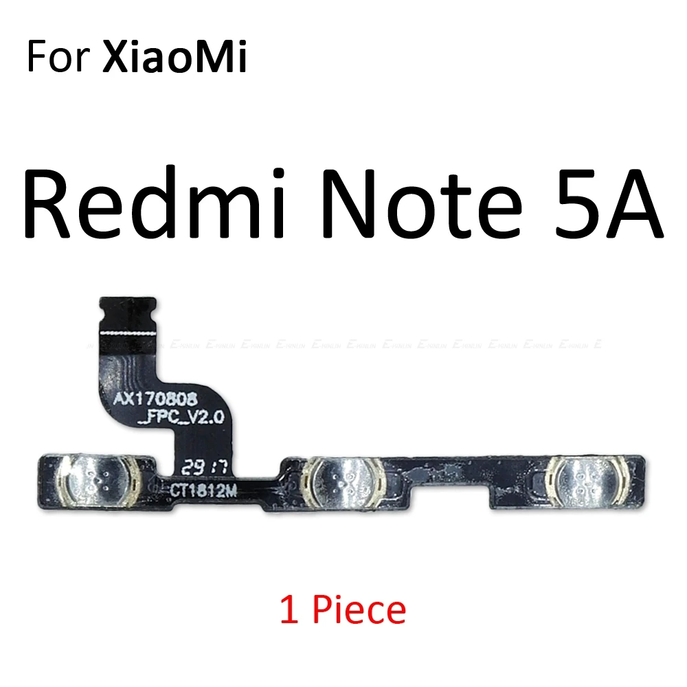 Para Xiaomi Redmi 3X 3 3S 4A 5 Plus Nota 5 5A 2 4 3 Pro Edición Especial 4X potencia mundial interruptor de botón de volumen Cable Flex