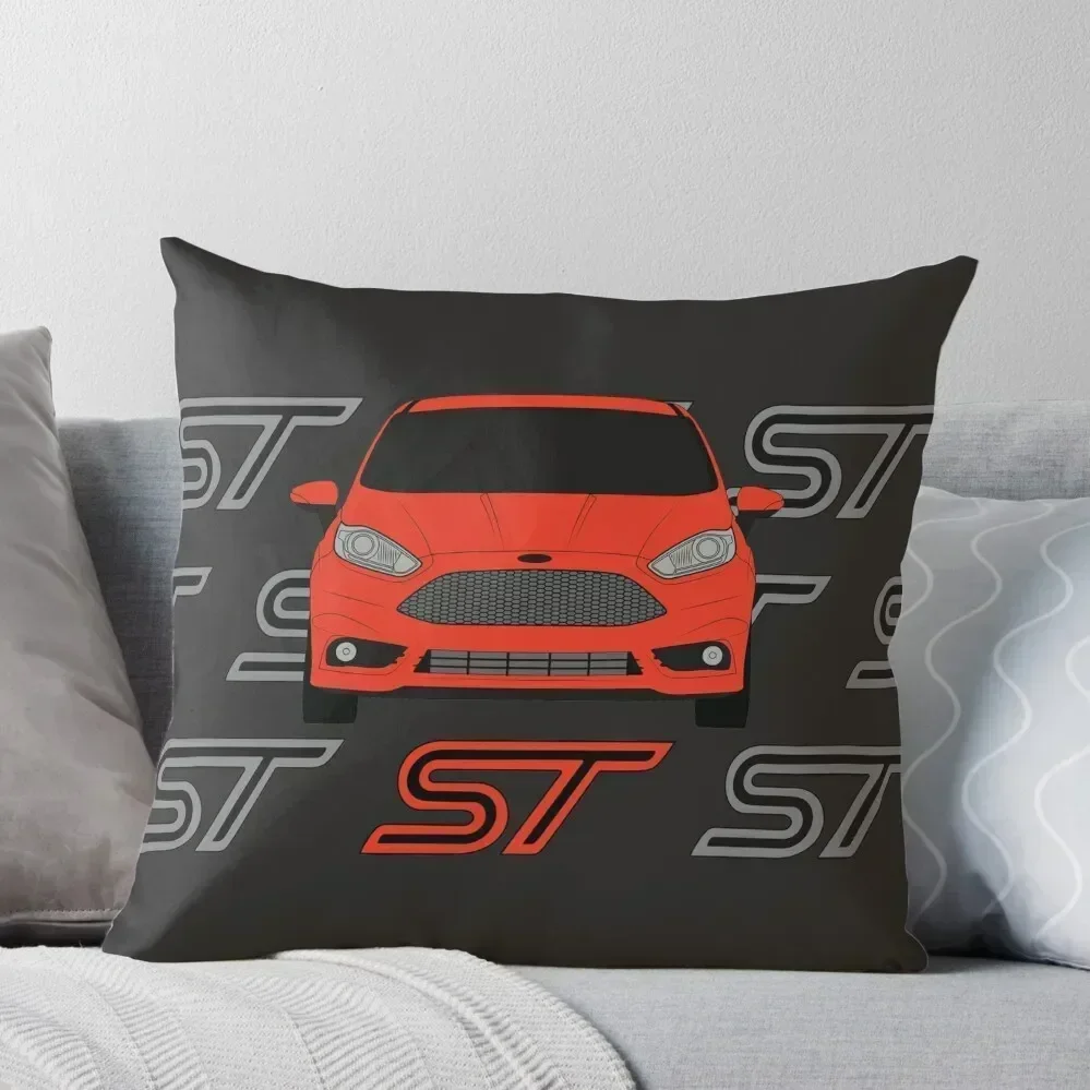 

Fiesta ST Throw Pillow Embroidered Cushion Cover pillows decor home Christmas Pillows Cushion Cover Set pillow