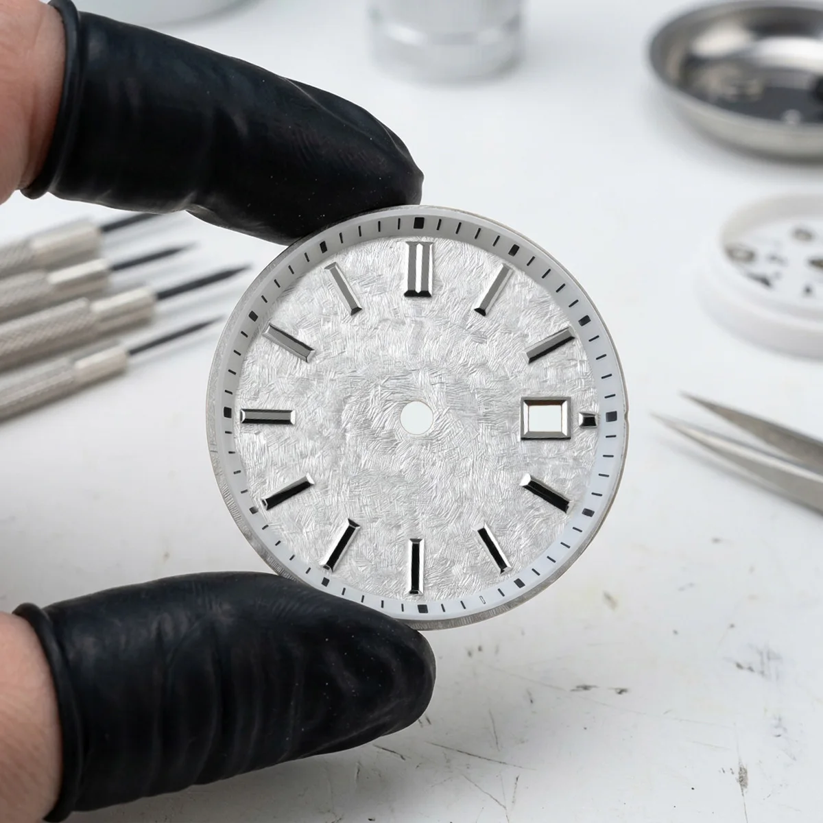 23mm NH05/NH06 Women's Watch Dial No logo Stereo Bar Index For Seiko Grand Heritage Automatic Movement Lady Case Mod Parts - view 2
