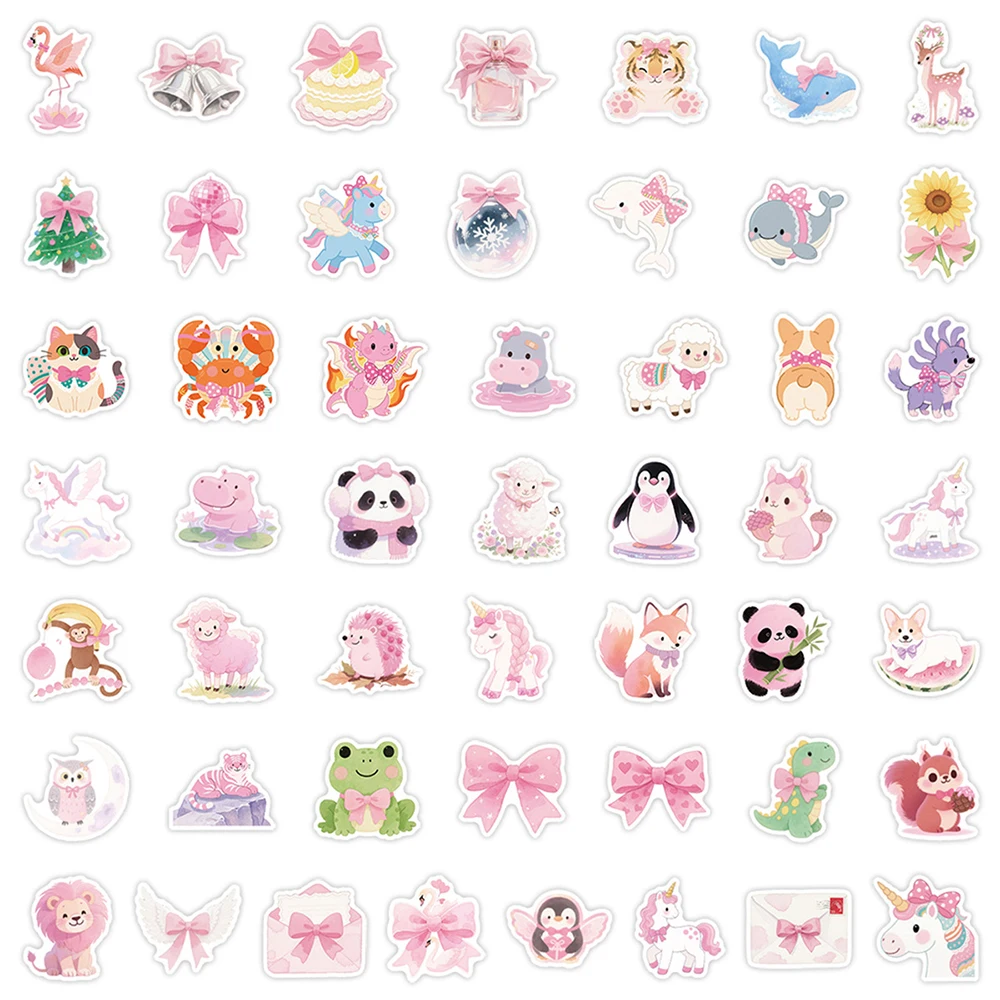 10/30/50 pçs kawaii dos desenhos animados animais graffiti adesivos estéticos decalques bagagem portátil guitarra bonito decoração adesivo brinquedos clássicos