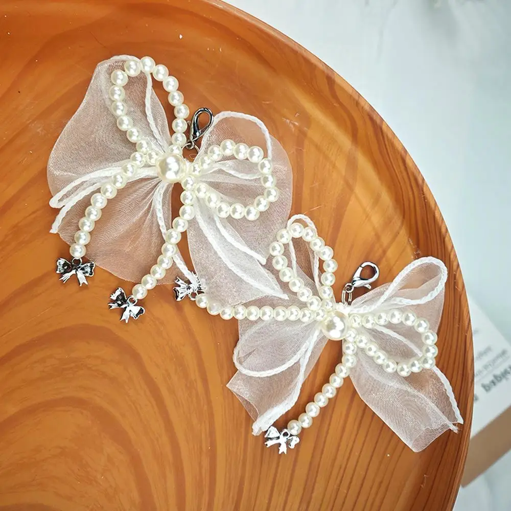 Pearl Lace Shoe Charms Bowknot Shoe Buckle Fashion Shoeslaces Decor Useful Accessories Chiffon Supplies Elegant Simple Clip