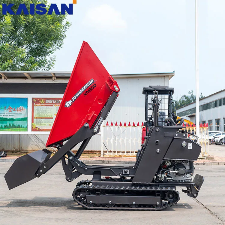 Garden Farm Track Lifting Function Minidumper 1 Ton Small Crawler 800KG 1000KG Mini Dumper