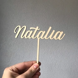 Acrylic cake topper with name, personalized cake topper, baby birthday topper, custom name cake topper, one cake topper