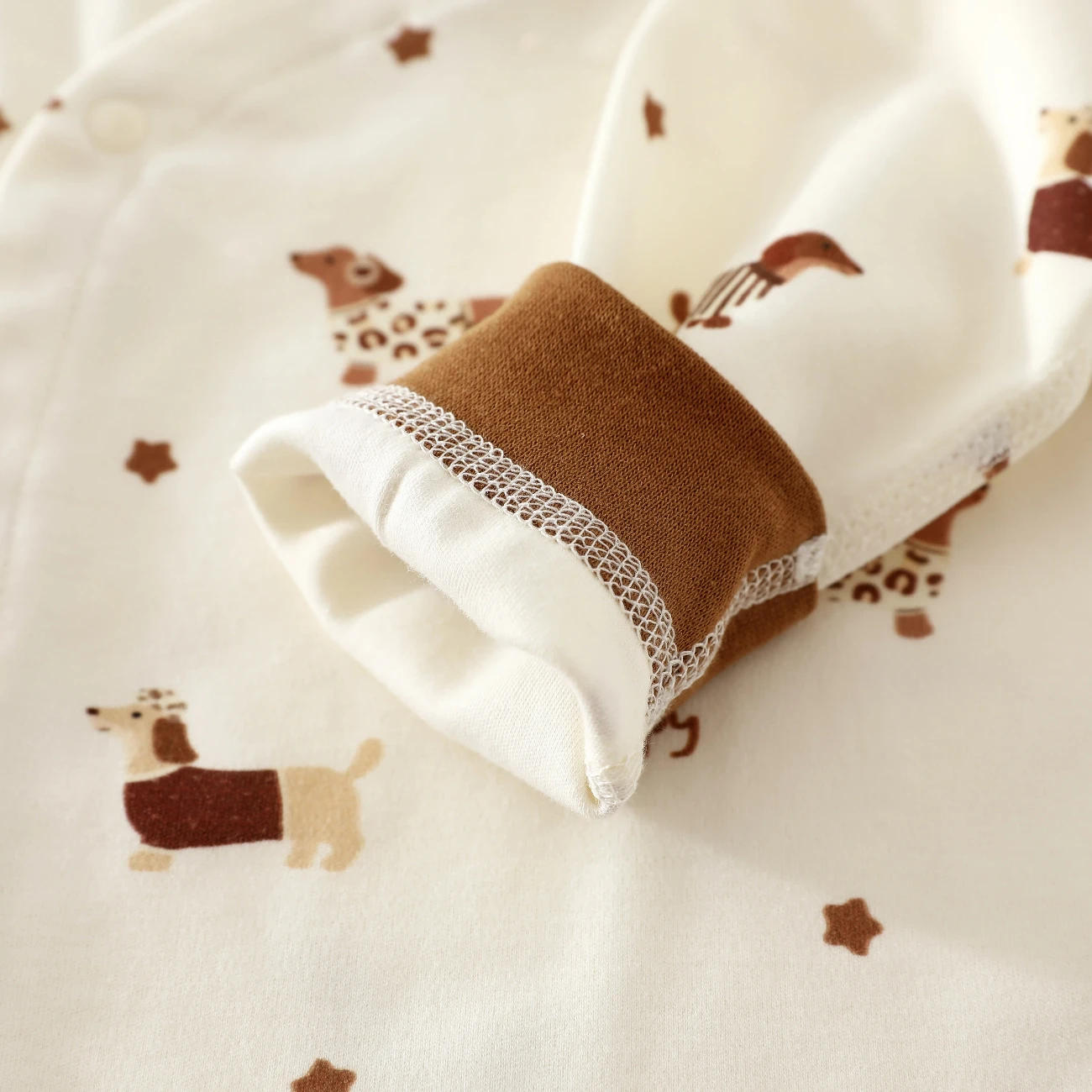 Newborn Seamless Autumn Clothing Set, Class a Cotton High-Waisted Baby Spring and Autumn Soft Skin-Friendly Autumn Clothes and Pants