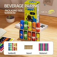 Bottle Guessing Beverage Match Memory Exercise Logical Thinking Reasoning Board Game Interaction Beneficial Intelligence Toy 6