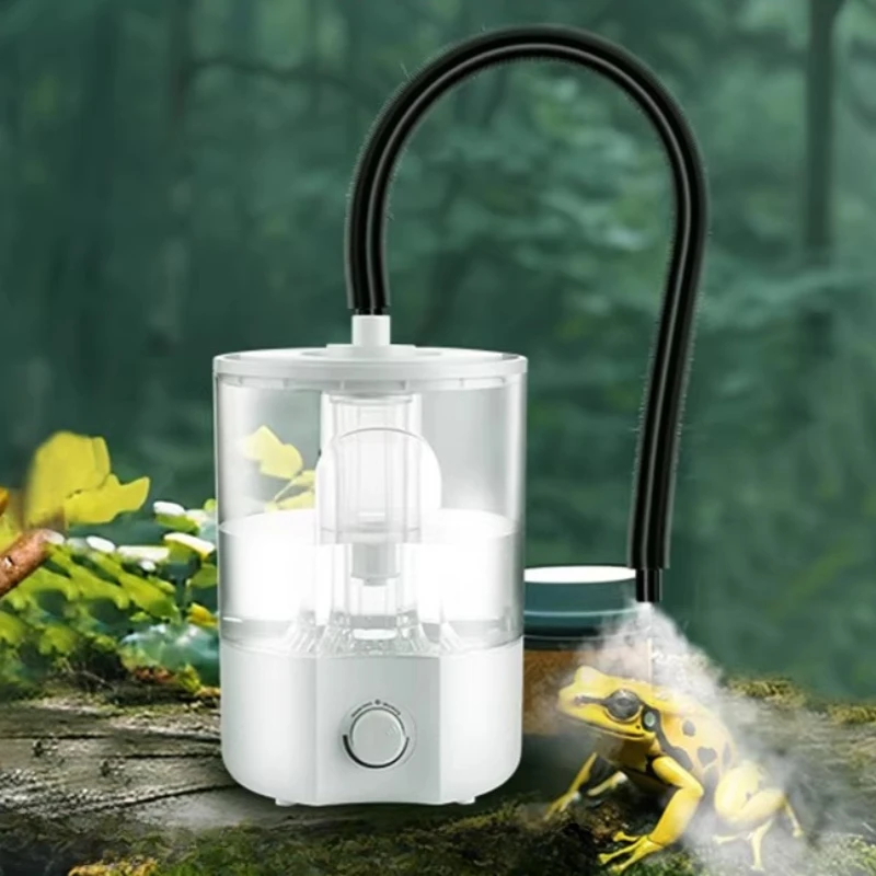 

Ультразвуковой увлажнитель для террариума, регулируемый, бесшумный, большой емкости, для рептилий, растений, ящериц, генератор тумана для мелких животных