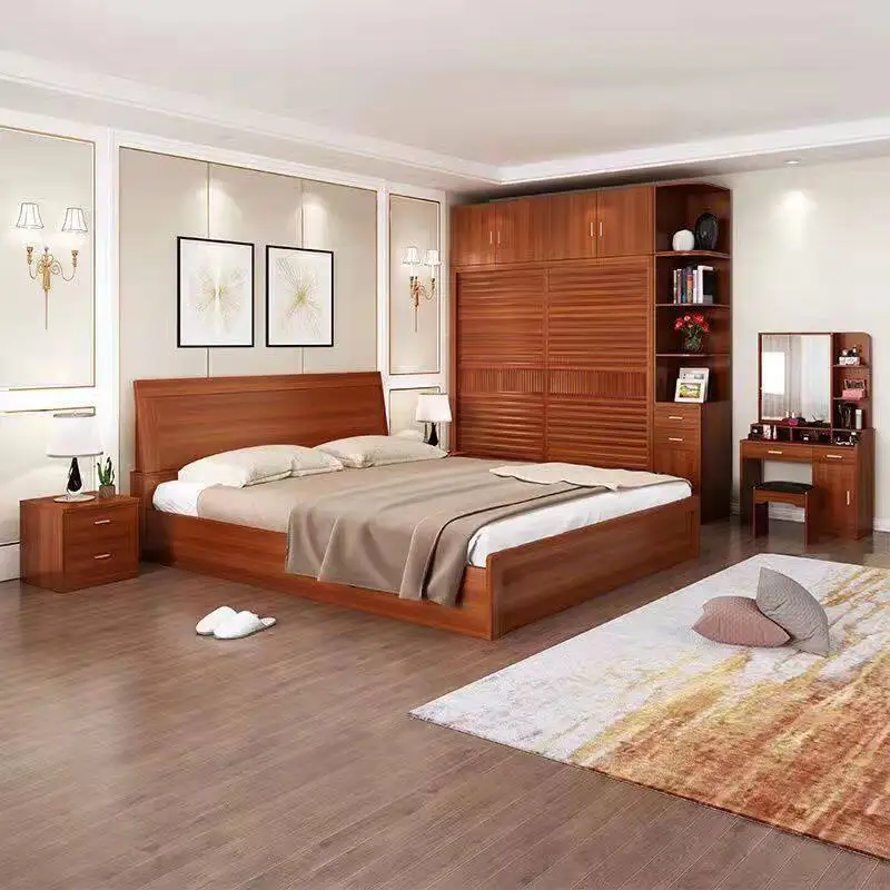Luxury Adult Bedrooms Sets Wood Modern Princess Adult Storage Monster Bedroom Set Full Set Bases Camas Y Muebles Home Furniture