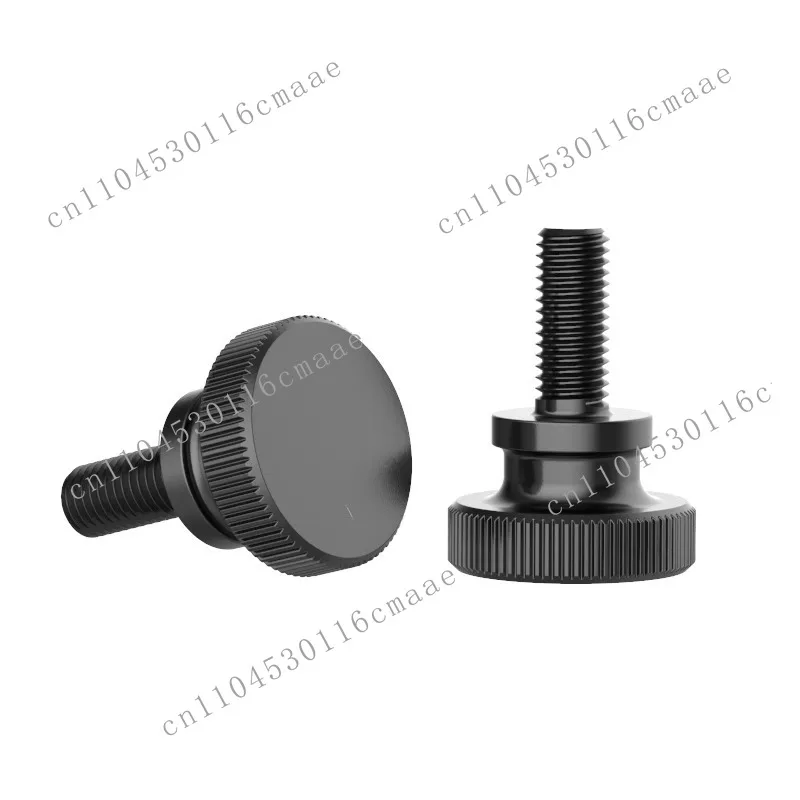 Hand screw knurled high head screw GB834 hair black flat head step adjustment bolt M3M4M5M6M8M10