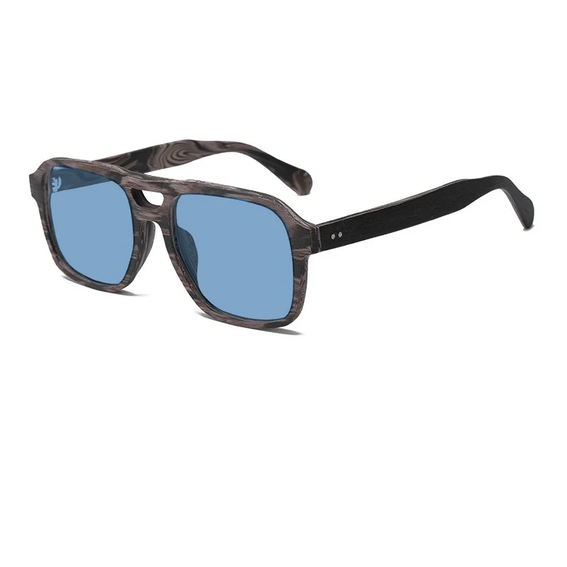 

Retro wood acetate high quality sunglasses personality men women vintage classic square sun glasses outdoor driving sunglass