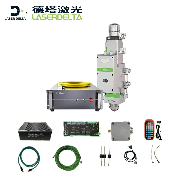 MAX 3000W Fiber Source Raytools Cutting Head Laser Controller Combination