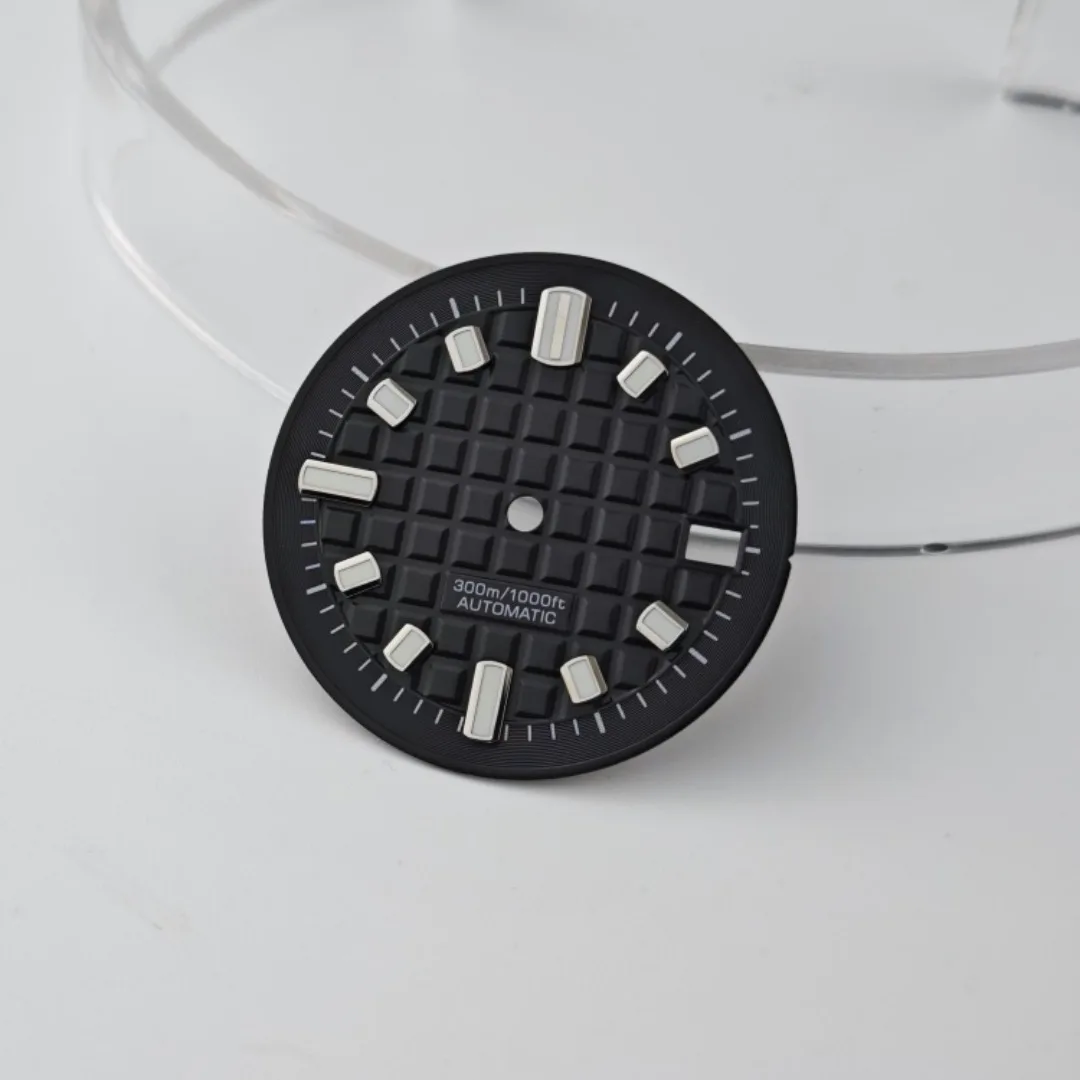 30 مللي متر ساعة الطلب الأخضر مضيئة وجوه ساعة تعديل الملحقات لحركة NH35 NH36 4R35