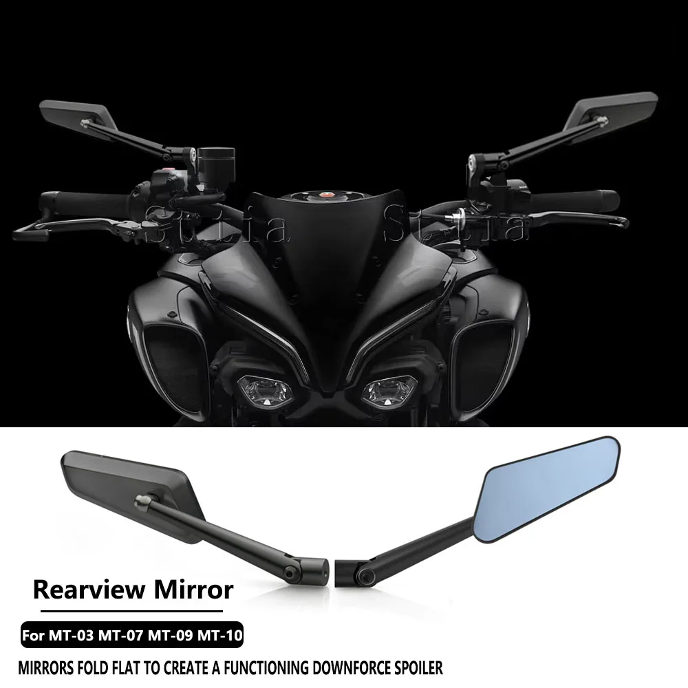 

For YAMAHA MT-03 MT03 MT-07 MT07 ABS MT-09 SP ABS MT-10 ABS SP 2013-2026 New Motorcycle Rear Side View Mirrors Rearview Mirror