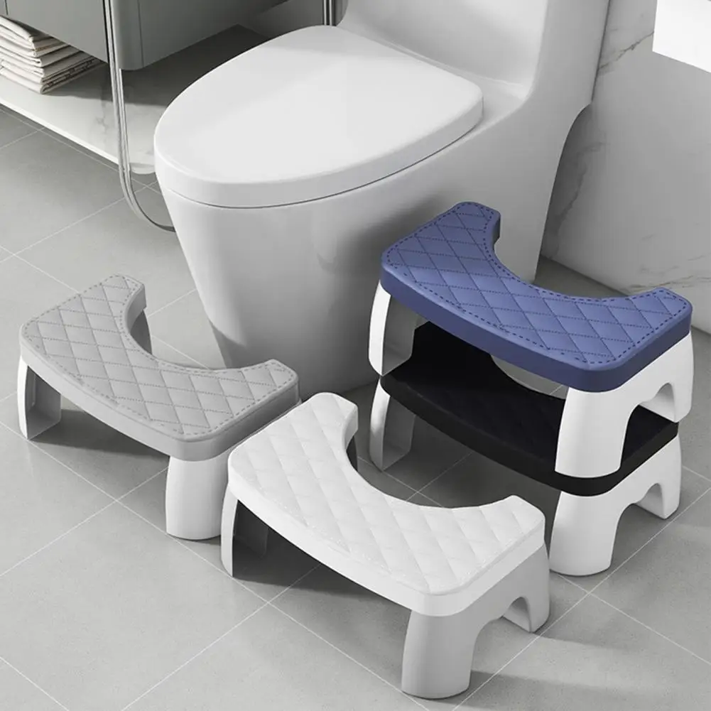 Toilet Potty Stool 7 Inch Heavy Duty Easy Healthy Bowel Movements Relieve Hemorrhoids Constipation Ergonomic Toilet Stool