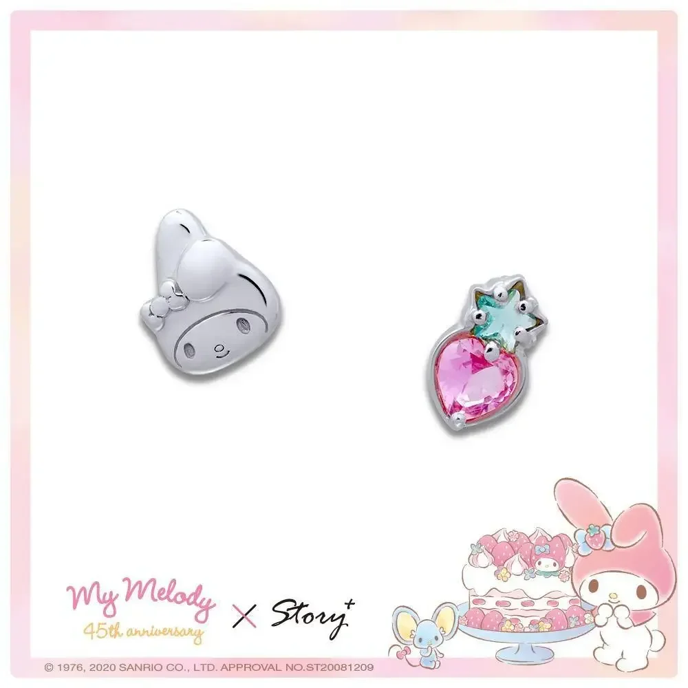 Hello Kitty My Melody Anime Earrings Sanrio Cartoon Little Twin Stars Ear Studs Jewelry Christmas Birthday Gift Accessory